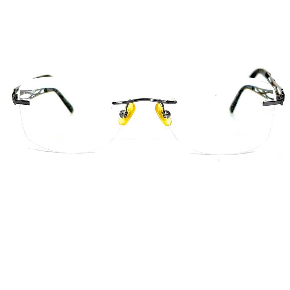 Marchon Airlock 2 Infinity 203 Black Rimless Eyeglasses 51-18-135 H18342‎